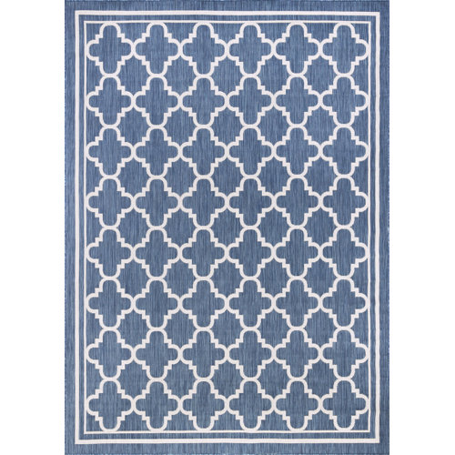 Three Posts™ Danesfield Flatweave Blue Indoor/Outdoor Rug & Reviews